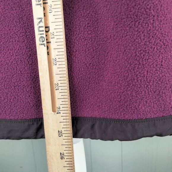 The North Face Denali Jacket Womens M Black Purple Polartec Fleece Full Zip - Picture 8 of 16